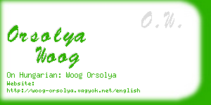 orsolya woog business card